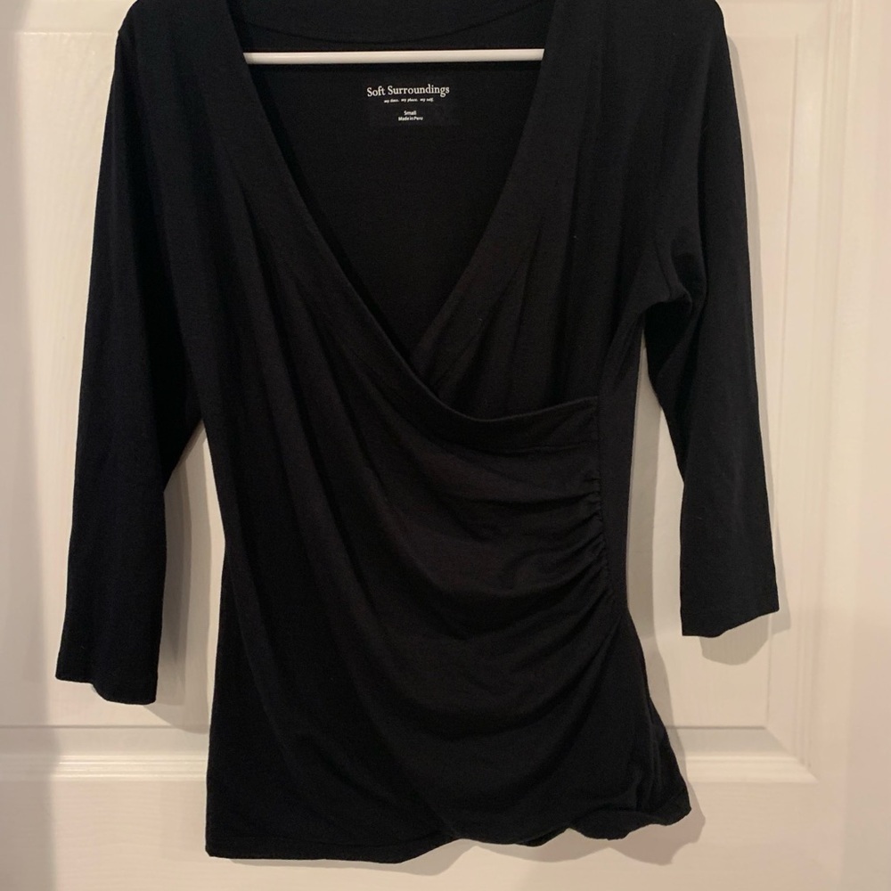 Soft Surroundings Black Women's Top